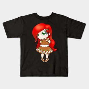 Cute Gingerbread Girl Kids T-Shirt